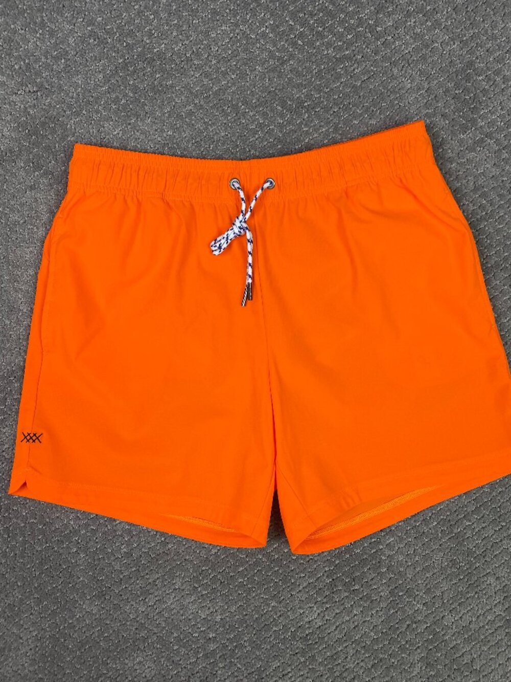 Rhone Swim Trunks Shorts Mens Medium Orange Mesh Lined 5" Drawstring NWOT